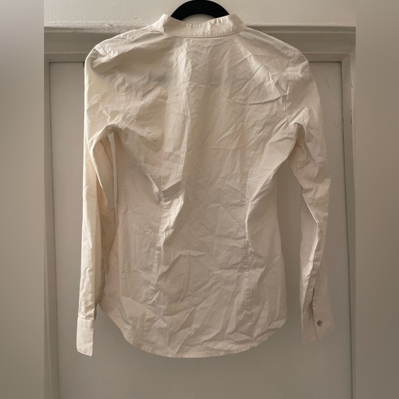 Express Cream button down long sleeve shirt size XS - Picture 6 of 8